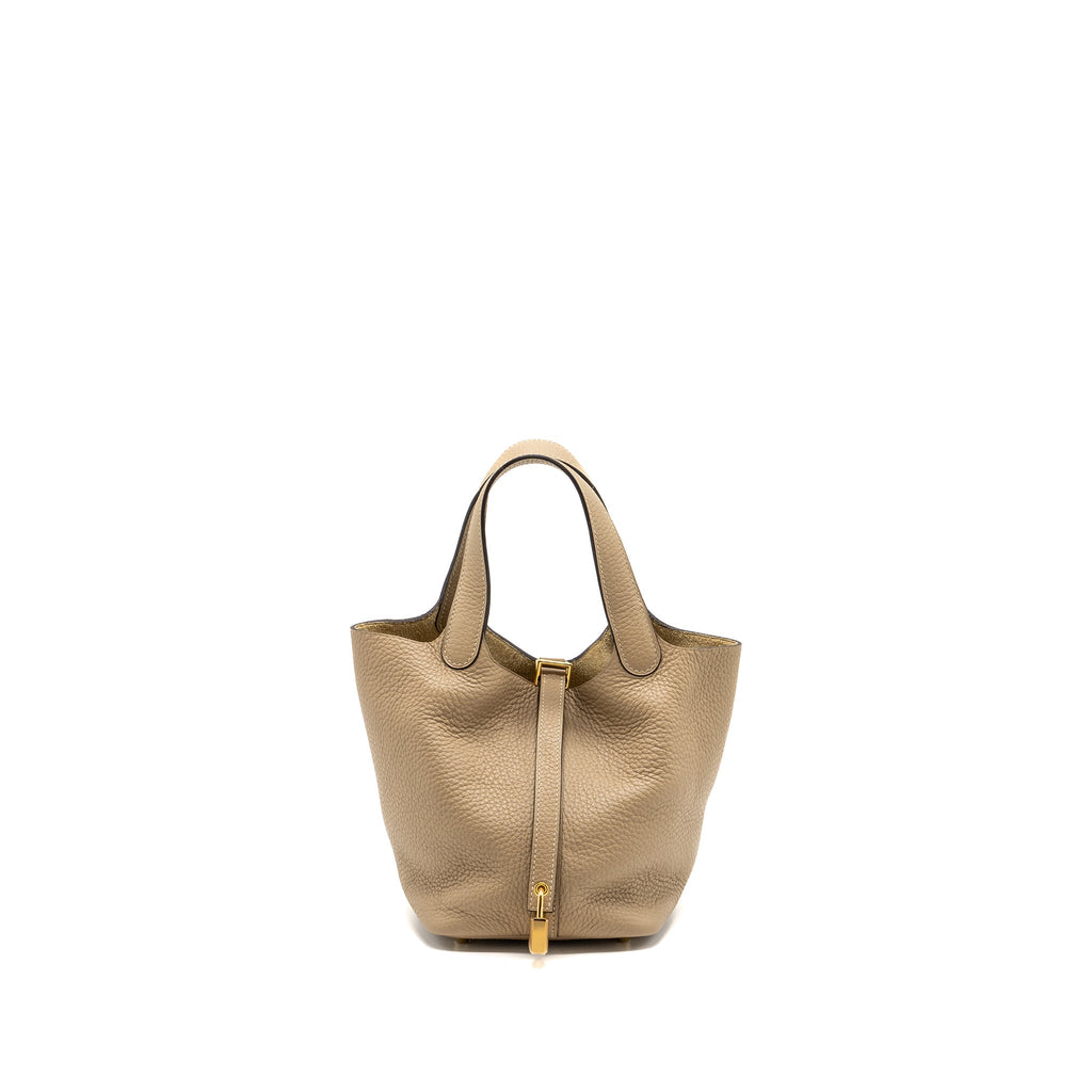 Hermes picotin 18 lock bag clemence trench GHW