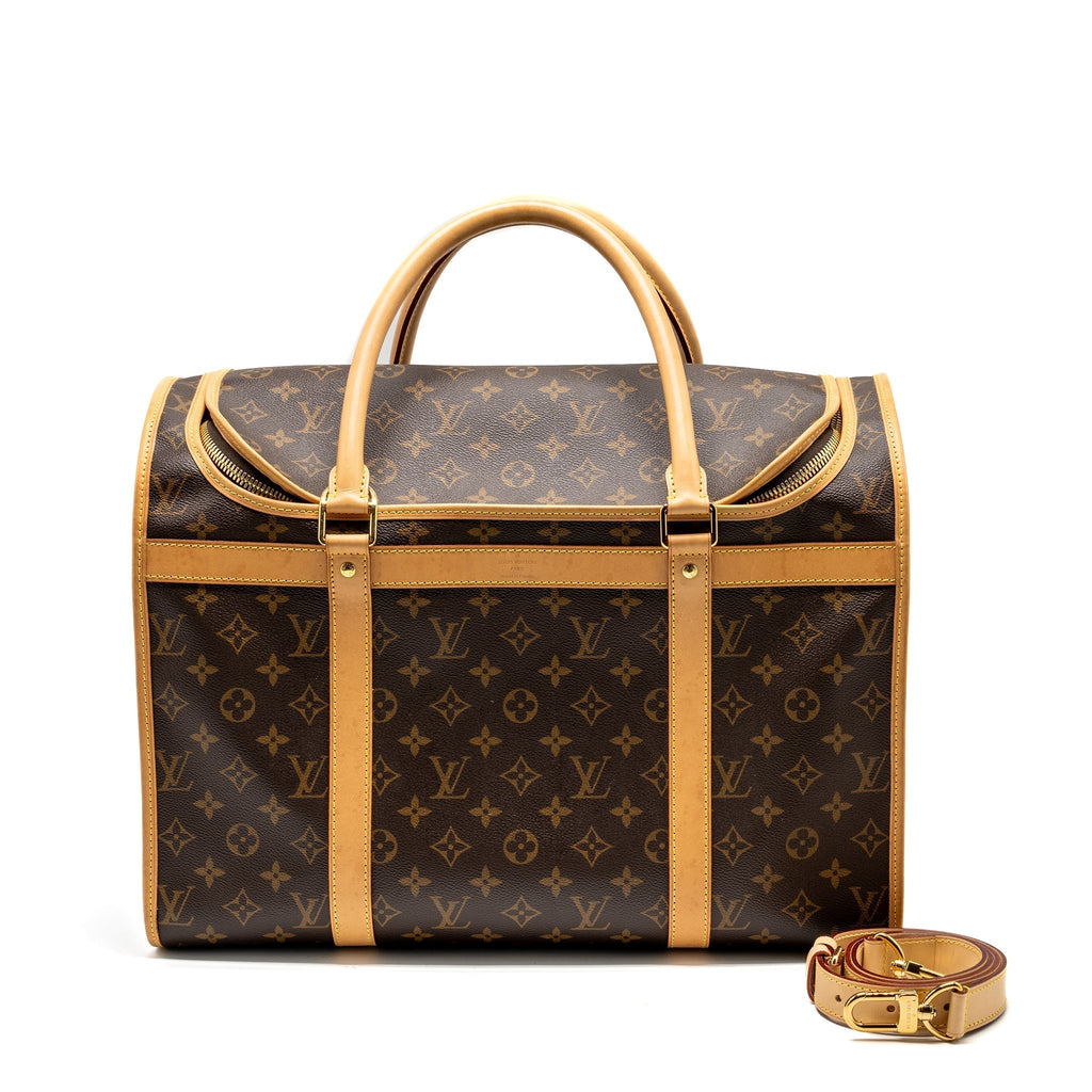 LOUIS VUITTON DOG BAG MONOGRAM CANVAS GHW