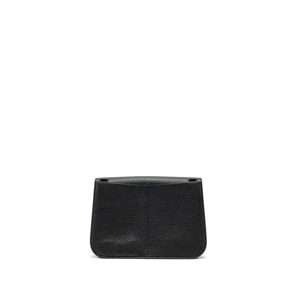 Hermes Halzan 25 Clemence Black GHW