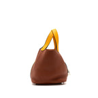 Hermes picotin 18 lock bag clemence cuive / jaune D’or SHW