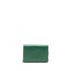 GUCCI DIONYSUS WALLET ON CHAIN CALFSKIN GREEN MULTICOLOUR HARDWARE