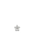 CHANEL STAR COIN PURSE/CHARM QUILTED LEATHER METALLIC SILVER SHW (MICROCHIP)