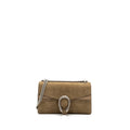GUCCI DIONYSUS SHOULDER BAG SUEDE LEATHER LIGHT BROWN SHW