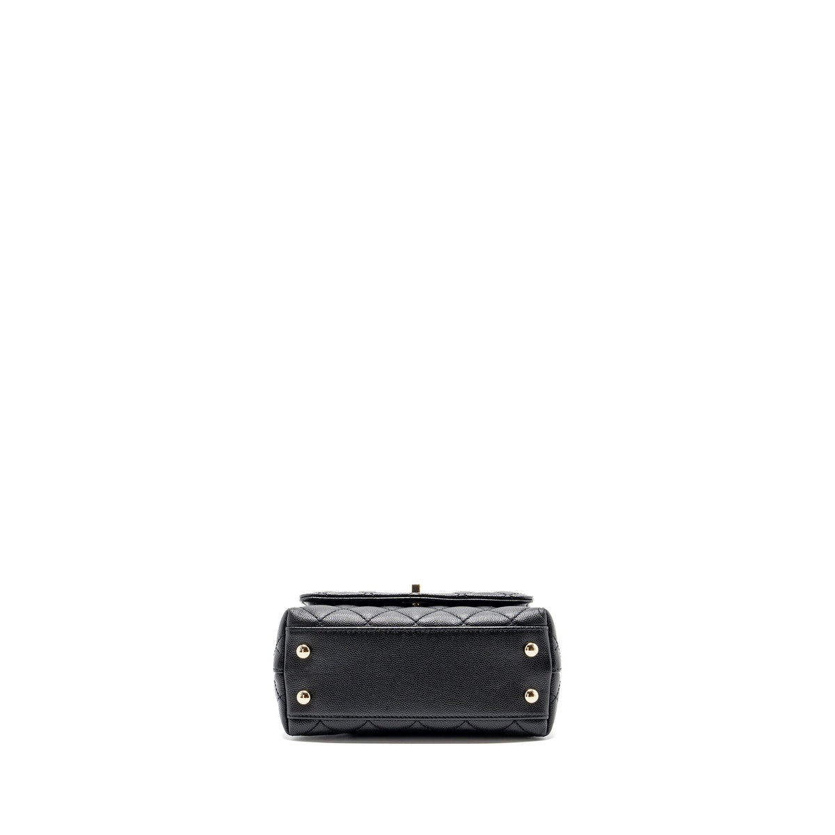 CHANEL COCO HANDLE EXTRA  MINI CAVIAR BLACK LGHW(MICROCHIP)