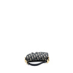 DIOR MINI SADDLE BAG BLUE OBLIQUE JACQUARD GHW
