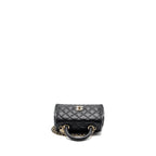 CHANEL COCO HANDLE EXTRA  MINI CAVIAR BLACK LGHW(MICROCHIP)
