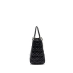 DIOR MEDIUM LADY DIOR LAMBSKIN BLACK SHW