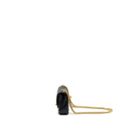 CHANEL 24P COCO LOVE MINI FLAP BAG ADJUSTABLE CHAIN CAVIAR BLACK GHW(MICROCHIP)