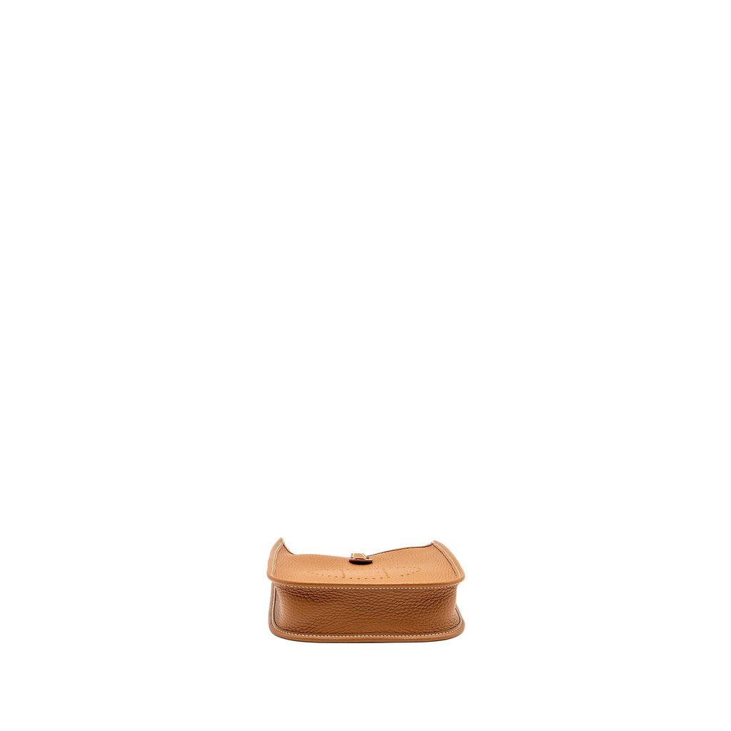 Hermes mini Evelyne Clemence Gold SHW