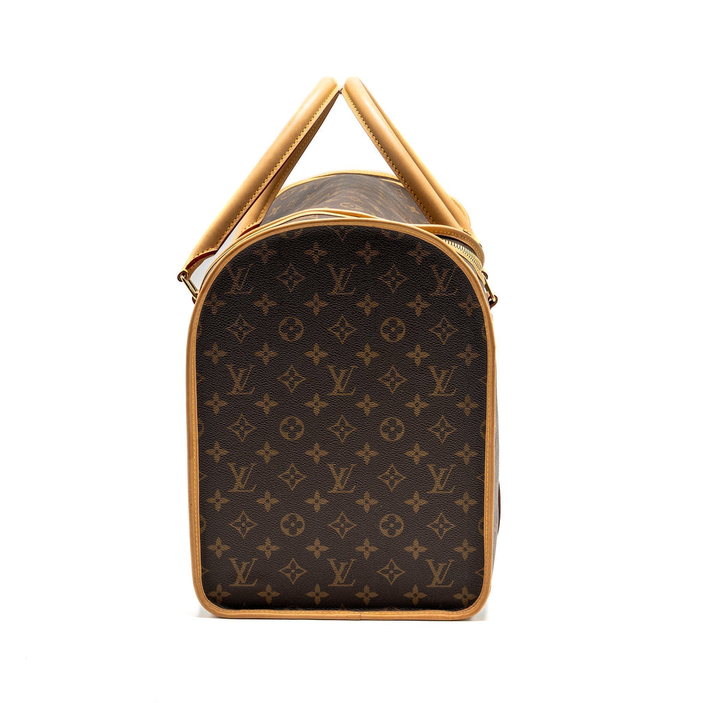 LOUIS VUITTON DOG BAG MONOGRAM CANVAS GHW