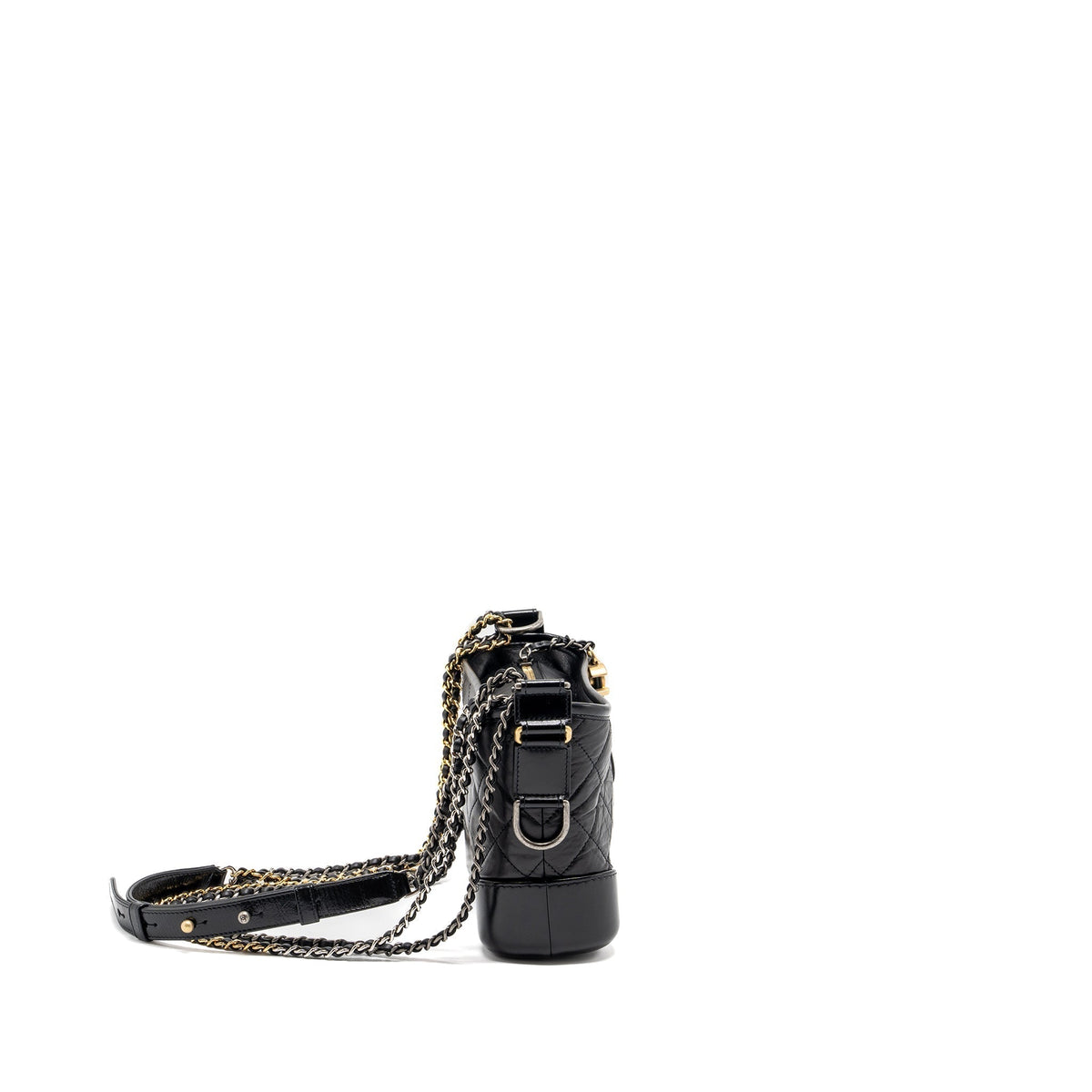 CHANEL SMALL GABRIELLE HOBO BAG CALFSKIN BLACK MULTICOLOUR HARDWARE