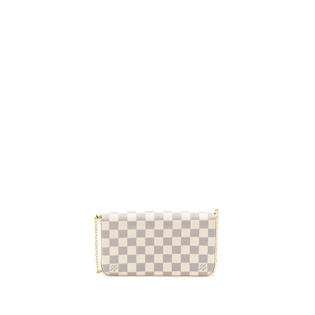 LOUIS VUITTON FELICIE POCHETTE DAMIER AZUR CANVAS GHW