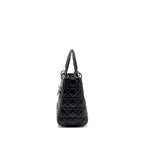 DIOR MEDIUM LADY DIOR LAMBSKIN BLACK SHW