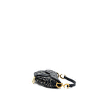 DIOR MINI SADDLE BAG BLUE OBLIQUE JACQUARD GHW