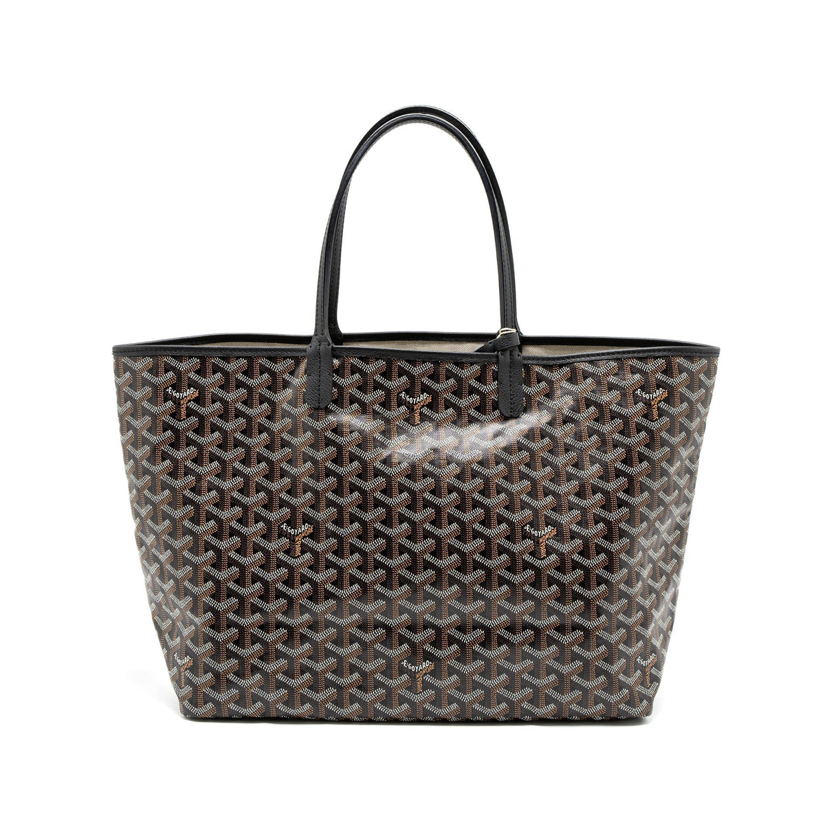 GOYARD SAINT LOUIS PM TOTE BAG GOYARDINE CANVAS SHW