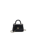 CHANEL COCO HANDLE EXTRA  MINI CAVIAR BLACK LGHW(MICROCHIP)