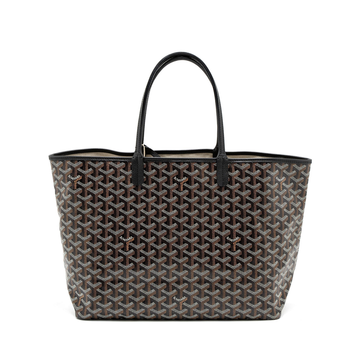 GOYARD SAINT LOUIS PM TOTE BAG GOYARDINE CANVAS SHW