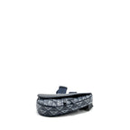 DIOR HOMME SADDLE BAG CD DIAMOND CANVAS/SMOOTH CALFSKIN NAVY BLUE SHW