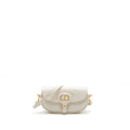 DIOR BOBBY EAST-WEST BAG BOX CALFSKIN WHITE GHW