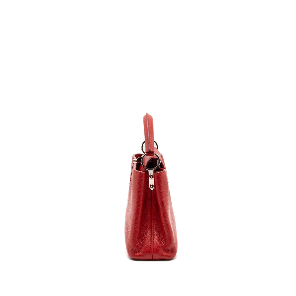LOUIS VUITTON CAPUCINES BB TAURILLON RED GHW