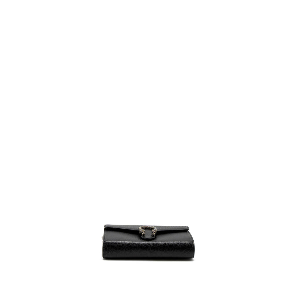 GUCCI DIONYSUS MINI CHAIN BAG CALFSKIN BLACK SHW