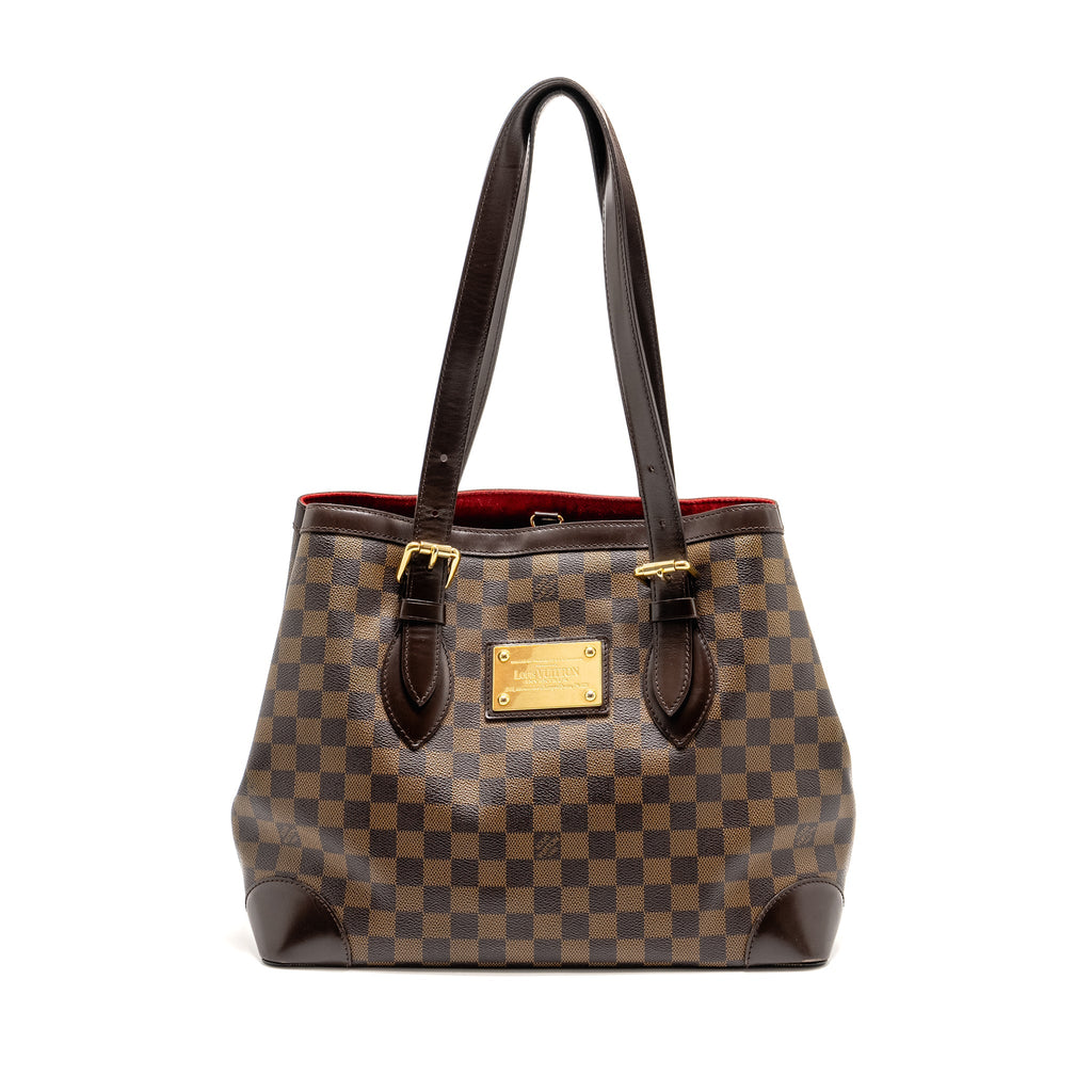 LOUIS VUITTON HEMPSTEAD TOTE BAG DAMIER EBENE GHW