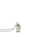 CHANEL MINI RECTANGULAR BAG FLAP BAG CAVIAR WHITE SHW