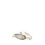 DIOR MINI SADDLE BAG CALFSKIN WHITE GHW