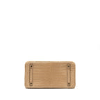 Hermes Birkin 30 Matte Crocodile Porosus Chai GHW