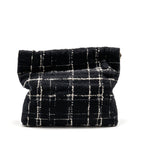 CHANEL MEDIUM 22 BAG QUILTED TWEED BLACK / MULTICOLOUR GHW (MICROCHIP)