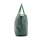 GOYARD SAINT LOUIS PM TOTE BAG GOYARDINE CANVAS GREEN SHW