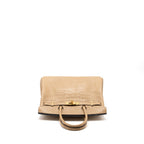 Hermes Birkin 30 Matte Crocodile Porosus Chai GHW