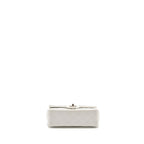 CHANEL MINI RECTANGULAR BAG FLAP BAG CAVIAR WHITE SHW