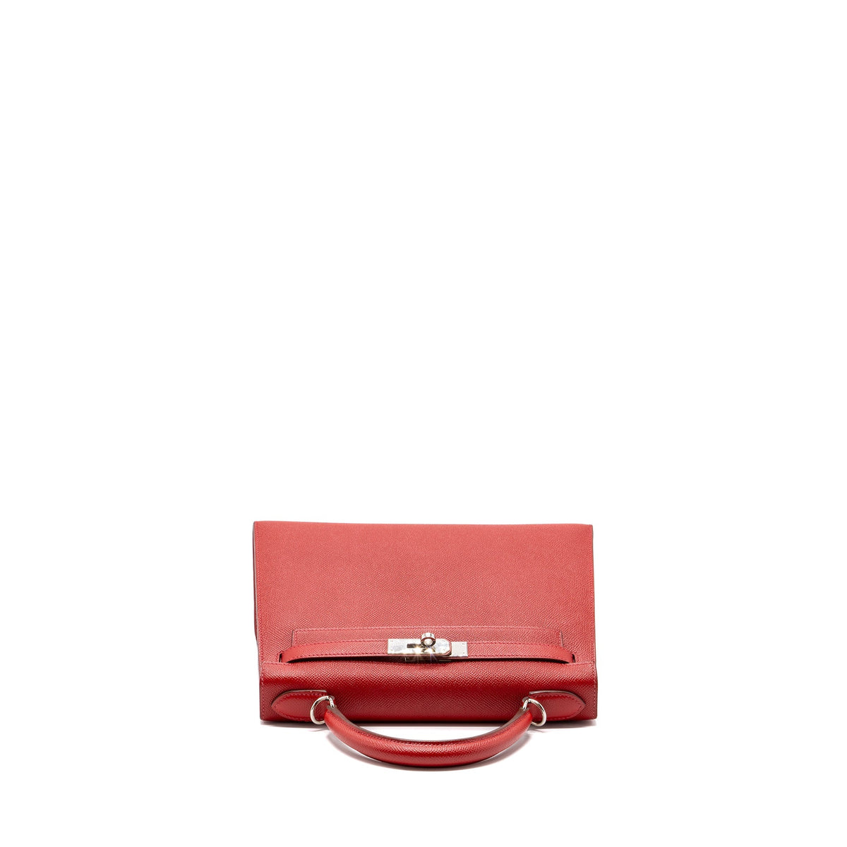 Hermes Kelly 28 Epsom Q5 Rouge Casaque SHW