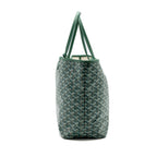 GOYARD SAINT LOUIS PM TOTE BAG GOYARDINE CANVAS GREEN SHW