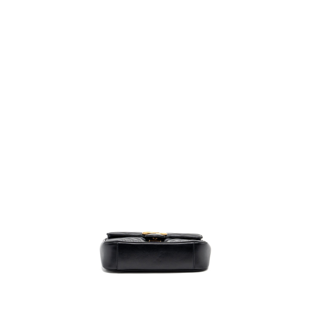 GUCCI MINI MARMONT BAG CALFSKIN BLACK GHW