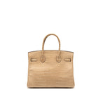 Hermes Birkin 30 Matte Crocodile Porosus Chai GHW