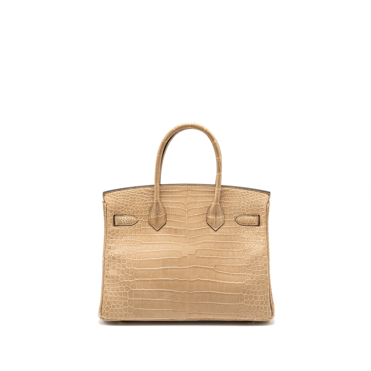 Hermes Birkin 30 Matte Crocodile Porosus Chai GHW