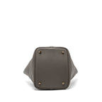 HERMES PICOTIN 22 LOCK BAG CLEMENCE GRIS ETAIN GHW