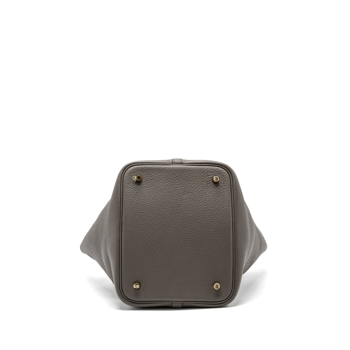 HERMES PICOTIN 22 LOCK BAG CLEMENCE GRIS ETAIN GHW