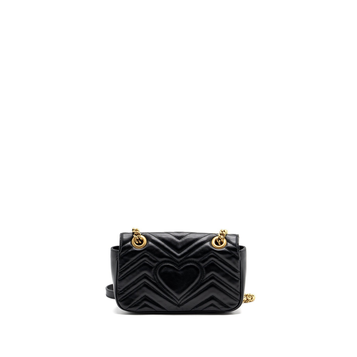 GUCCI MINI MARMONT BAG CALFSKIN BLACK GHW