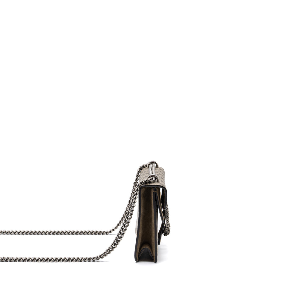 GUCCI DIONYSUS MINI BAG GG SUPREME CANVAS BEIGE SHW