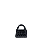 CHANEL 24P MINI SHOPPING TOTE CALFSKIN BLACK GHW (MICROCHIP)
