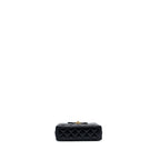 CHANEL 24P MINI SHOPPING TOTE CALFSKIN BLACK GHW (MICROCHIP)