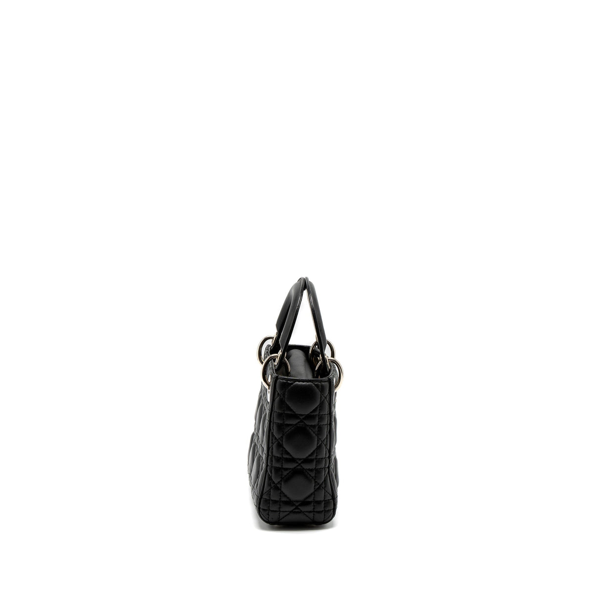 DIOR MINI LADY DIOR LAMBSKIN BLACK SHW