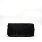 HERMES GARDEN PARTY 36 CANVAS/LEATHER BLACK/WHITE SHW