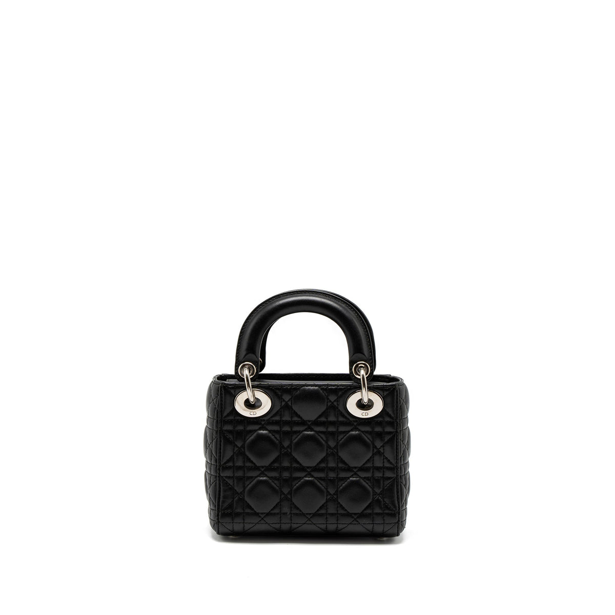 DIOR MINI LADY DIOR LAMBSKIN BLACK SHW
