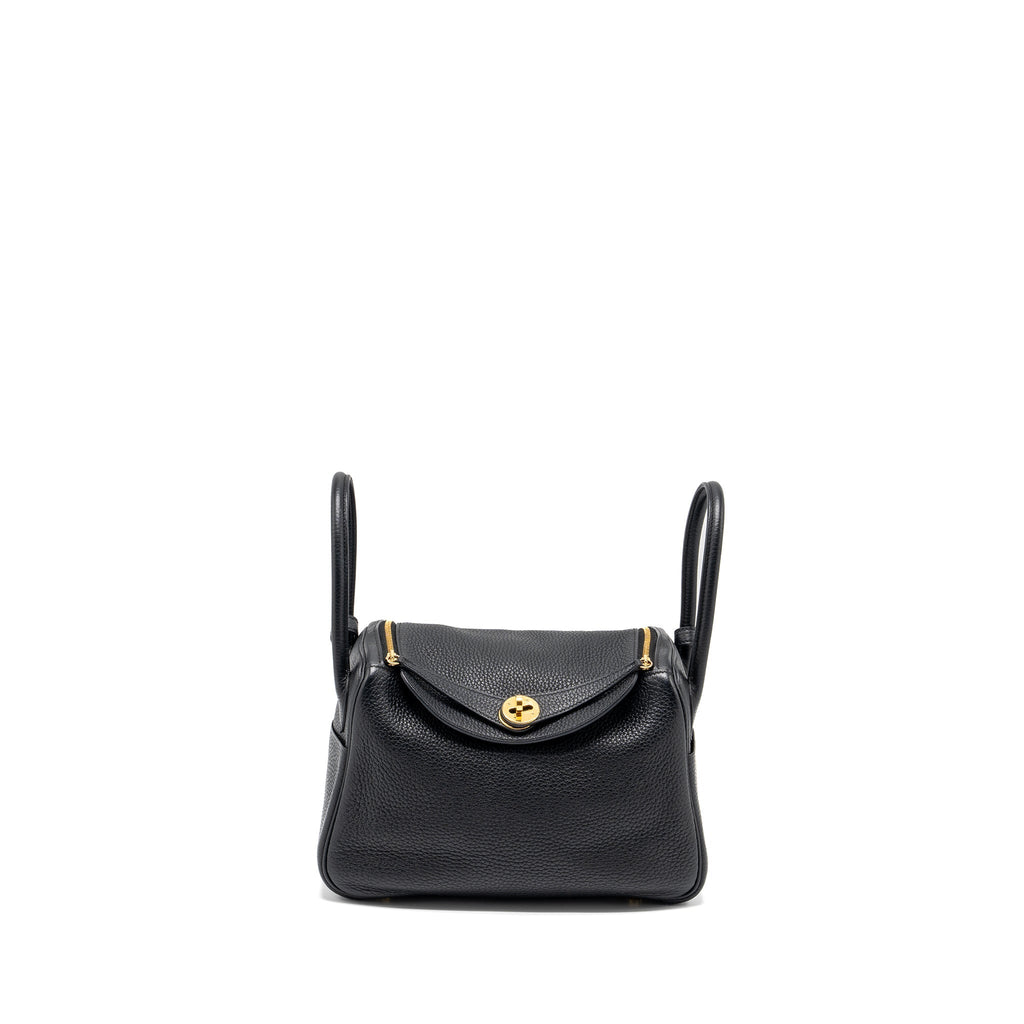 Hermes Lindy 26 Clemence Black GHW