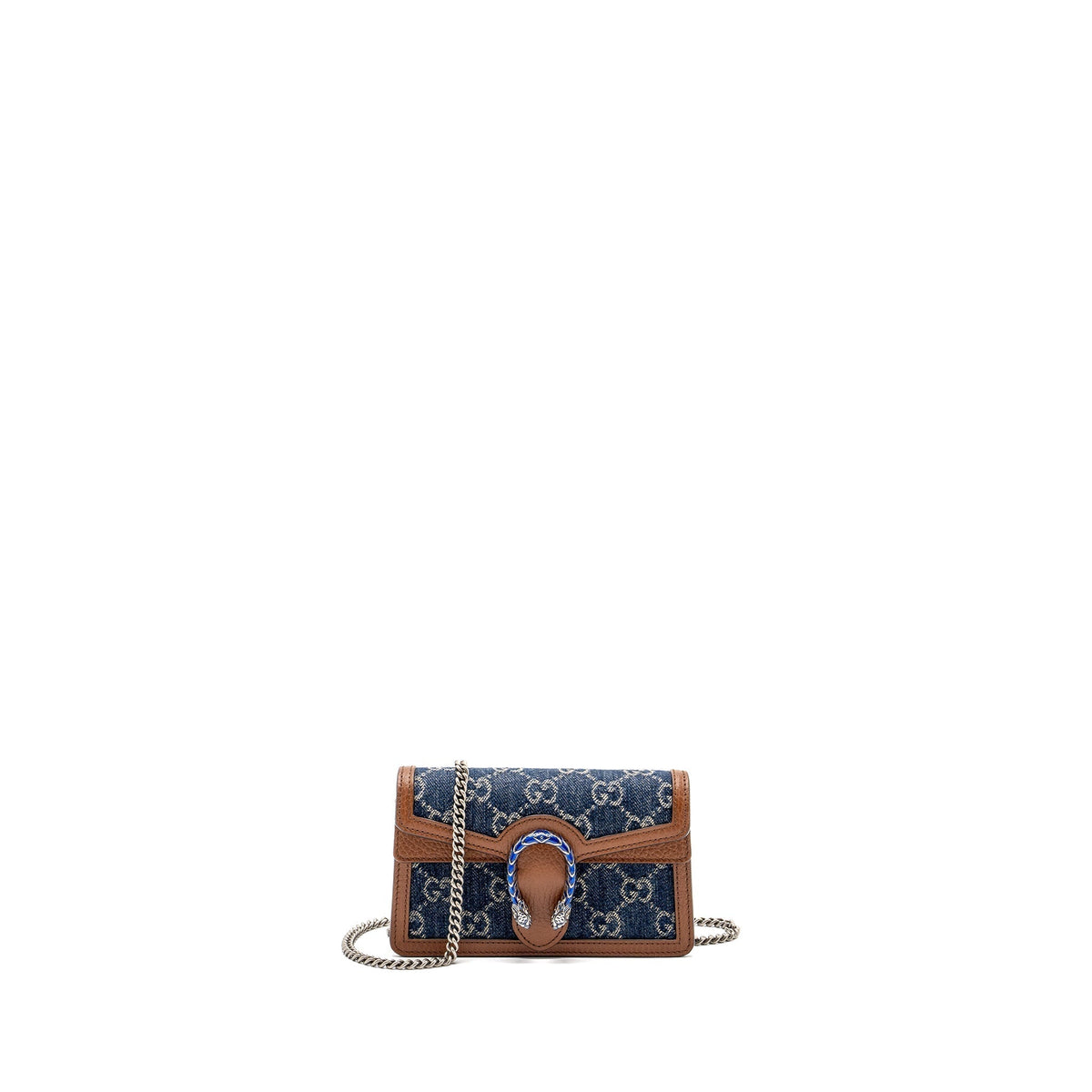 GUCCI DIONYSUS SUPER MINI BLUE DENIM/ LEATHER SHW