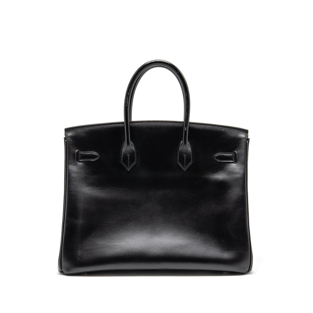 Hermes Birkin 35 Box Black SHW